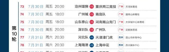 B体育下载-中超第6-14轮最新赛程公布 3天1赛考验诸强